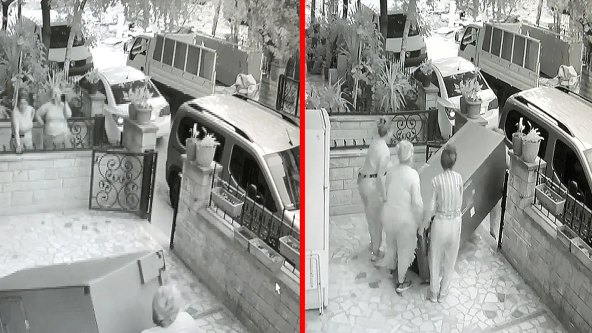 Avcılar'da akılalmaz hırsızlık! 100 kiloluk buzdolabını saniyeler içinde böyle çaldılar: O anlar kamerada