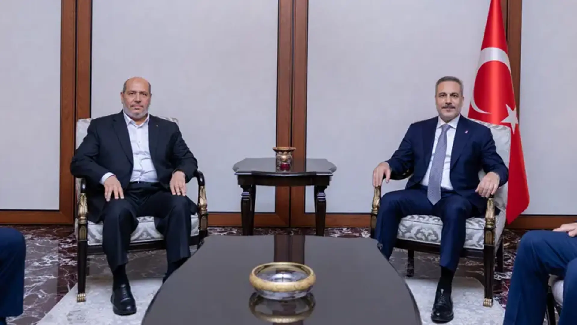 Dışişleri Bakanı Hakan Fidan, Hamas Siyasi Büro Başkanı Hayye'yi kabul etti