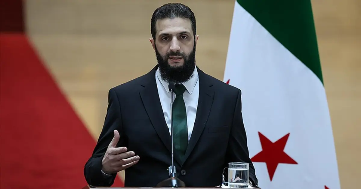 Suriye Devlet Başkanı Ahmed eş-Şara. 