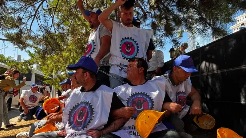 Doruk Madencilik işçileri Ankara'da eylemde