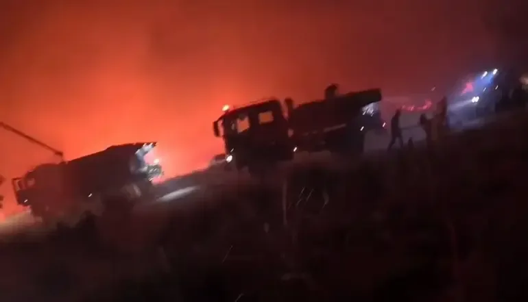 Orman Yangınlarında Ekiplerin Mücadelesi Kameralara Yansıdı