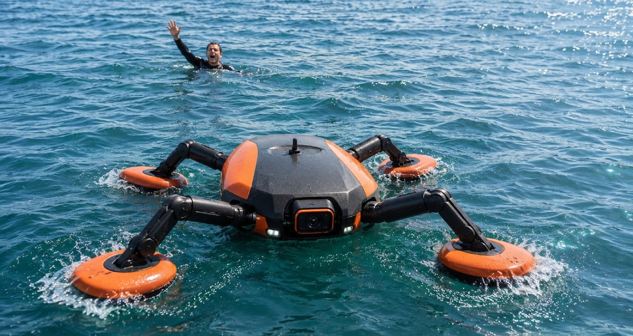 Cankurtaran robotlar geliyor: Boğulanı tespit edip anında kurtarmaya gidecek