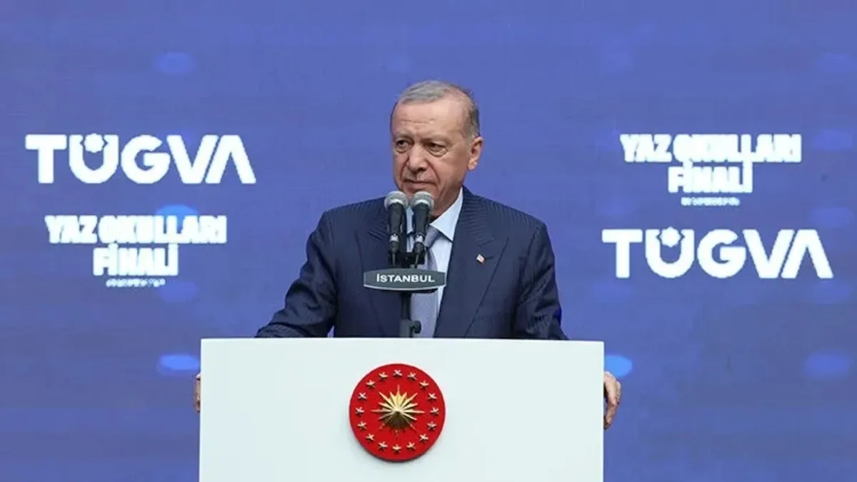 Başkan Erdoğan, TÜGVA Yaz Okulları Finali'nde konuştu