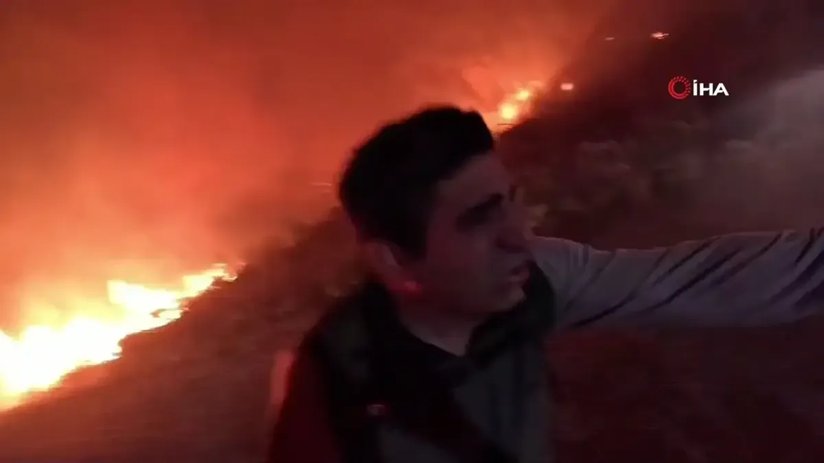 Orman Yangınlarında Ekiplerin Mücadelesi Kameralara Yansıdı