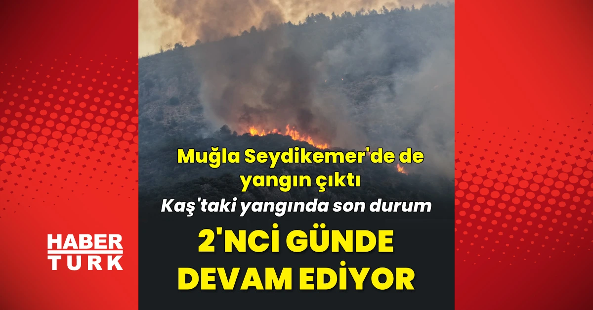 Kaş yangını 2'nci gününde!
