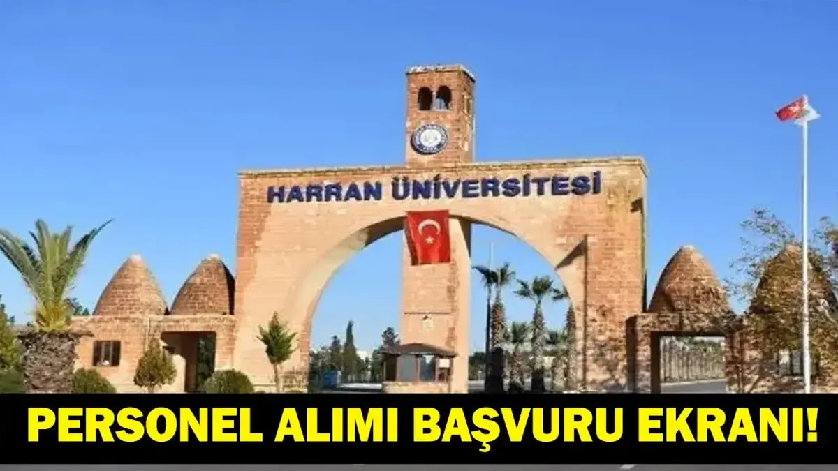 Harran Üniversitesi 406 Sözleşmeli Personel Alımı İlanı