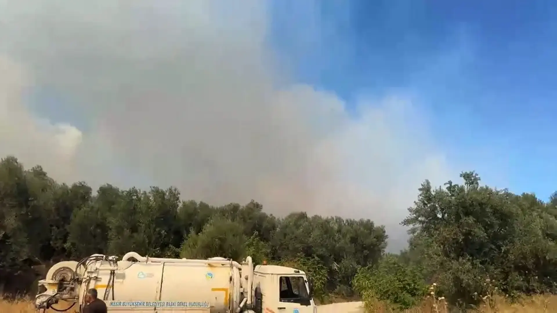 CNN TÜRK SAHADA: BALIKESİR'DE YANGIN