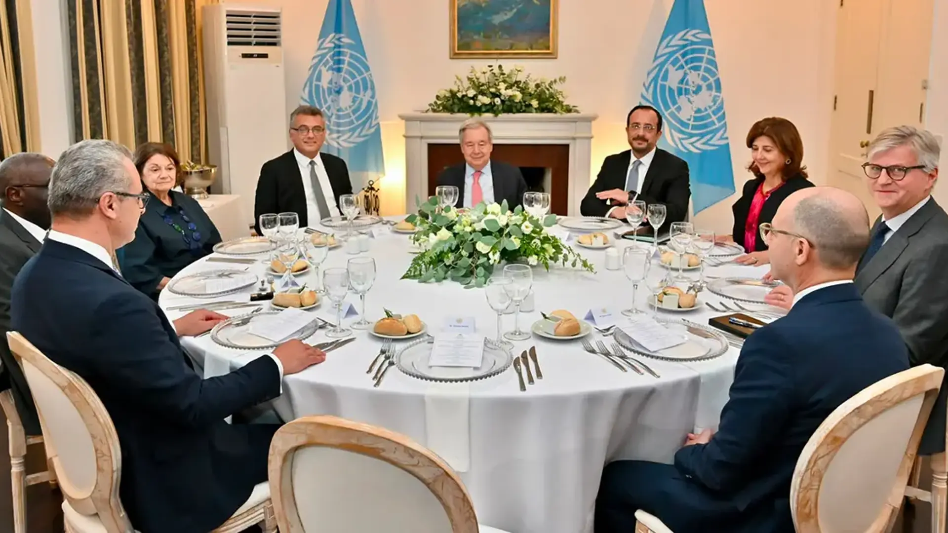 KKTC Cumhurbaşkanı Erhürman, Guterres ve Hristodulidis ile bir araya geldi