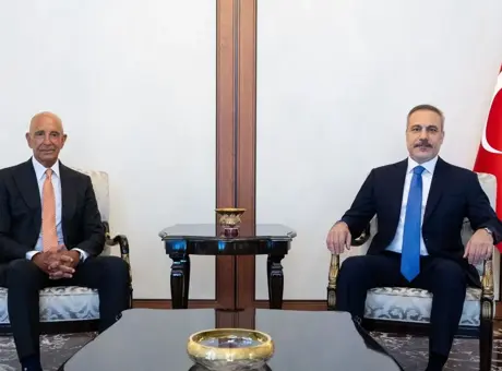 Dışişleri Bakanı Hakan Fidan, ABD'nin Ankara Büyükelçisi Barrack'ı kabul etti